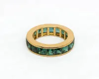Bandring, 18kt Gelbgold, Turmaline zus. ca. 5.66 ct., ca. 6.5 g, RM 54
