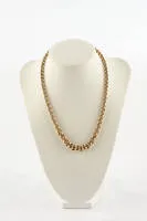 Collier, 14kt Gelbgold/Rotgold, ca. 22.05 g, 43 cm lang