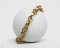 Armband, 14kt Gelbgold, Binder, 19 cm lang, 25.4 g