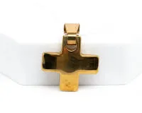 Hanger, Grieks kruis, 18kt geelgoud, ca. 3,3 g