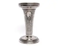 Surtout de table ou vase à fleurs, allemand, vers 1900, argent 800, décor néoclassique, dédicace gravée du Vaterländischer Frauenverein Bergheim, H. 24 cm, env. 340 g