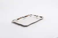 Plateau, argent 925, allemand, forme profilée galbée, env. 27,5 x 19,5 cm, env. 367 g