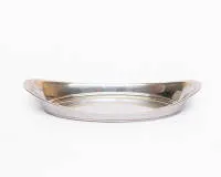 Oval tray, Gorham, New York, 1885 - 1933, silver 925, monogrammed "McM", raised sides, approx. 4 x 26 x 12.5 cm, approx. 166 g