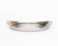 Dessous-de-plat ovale, Gorham, New York, 1885 - 1933, argent 925, monogrammé "McM", bords relevés, env. 4 x 26 x 12,5 cm, env. 166 g