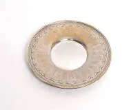 Assiette, argent 925, bord ajouré, ø 28 cm, env. 303 g, légèrement bosselée