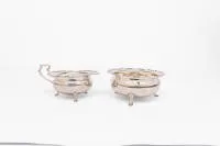 Zuckerdose und Milchschale, Sheffield, 1931, Sterlingsilber, zus. ca. 396 g