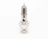 Velká cukřenka, Sheffield, 1938, sterling, mistrovská značka E.V., v. 17,5 cm, cca 170 g