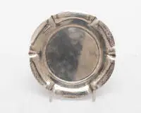 Assiette à bord ondulé, argent 800, décor martelé, ø env. 20,7 cm, env. 185 g