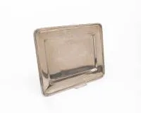 Plateau, rectangulaire, argent 800, 32 x 25 cm, env. 684 g