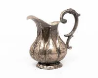 Pot à crème, argent, 13 lots, forme baroque, env. 126 g