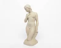 Figurine Pensée, Rosenthal, dessin de Rudolph Kaesbach, signée sur la plinthe, H. 40 cm