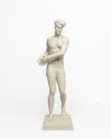 Figuur Discuswerper, Rosenthal, kunstafdeling, gesigneerd in de plint O. Obermaier 1931, ca. 40,5 cm hoog