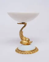 Tazza, Empire, Frankreich, um 1820, Opalinglas, ca. 15 x 13 cm