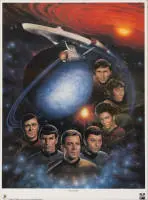 Affiche, Star Treck - The first family, de Keith Birdsong, signée par tous les acteurs, numérotée 165/500, encadrée sous verre
