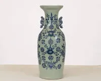 Vase de sol, Chine, probablement Qing, env. 58,5 cm de haut