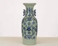 Vase de sol, Chine, probablement Qing, env. 58,5 cm de haut