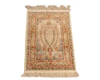 Silk Hereke, on silk, very fine knotting, approx. 0.84 x 0.55 m