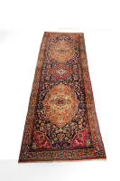 Bakhtiari, Iran, drie medaillons, florale motieven, drieledige rand, ca. 5,22 x 1,60 m