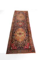 Bakhtiari, Iran, trois médaillons, motifs floraux, bordure en trois parties, env. 5,22 x 1,60 m
