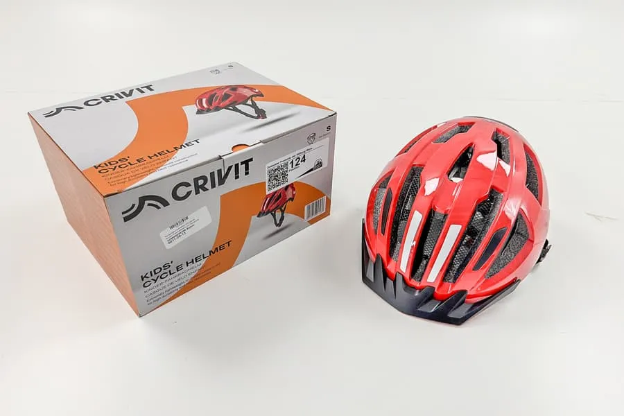 Kinderfietshelm met achterlicht Crivit, maat 49-54