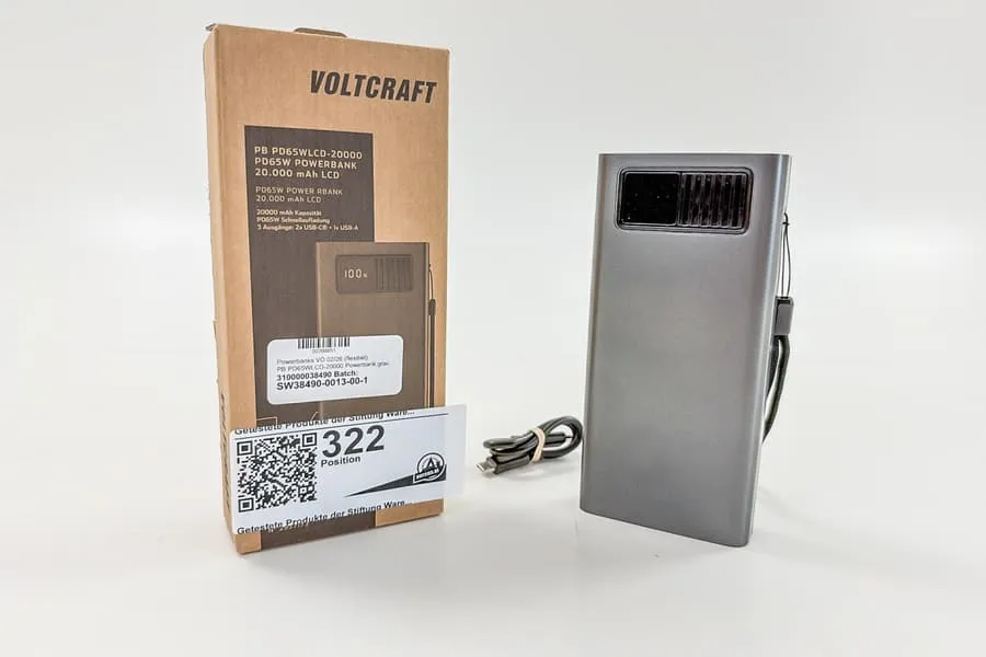 Powerbank Conrad (Voltcraft) PB PD65WLCD-20000