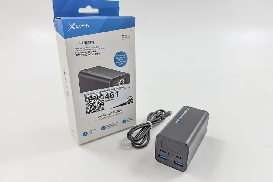 Powerbank Layer Power Bar 20.000 mAh 65 W