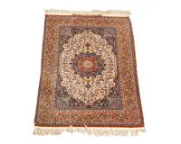 Kork-Serafin-Isfahan, Iran, tissage très fin, signé, d'une manufacture de maître, env. 1,60 x 1,02 m
