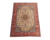 Kork-Isfahan, Iran, tissage très fin, env. 1,68 x 1,05 m