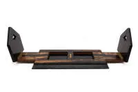 Extendable bookend, Carlisle & Watts, Edinburgh, 1860-1890, ebonized with burl wood veneer, 60 x 17.5 x 20 cm