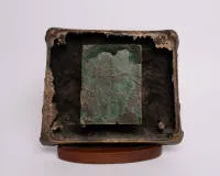 Sochař 20. stol., "Skelet netopýra", bronz, monogram a číslo GE 2, 23 x 28 cm