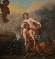 Caresme, Jacques-Philippe (1734 Parijs - 1796 Parijs, leerling van Charles-Antoine Coypel (1694-1752, zijn veelzijdige oeuvre omvat historieschilderingen, landschappen, galante scènes en bacchanalen),