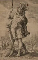 Goltzius, Hendrik (1558 Brüggen - 1617 Haarlem, élève de son père Jan II Goltzius et du graveur Coornhert, peintre, verrier et graveur),