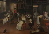 Teniers, Abraham (1629 Anvers - 1670 Anvers), copie d'après