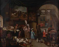 Thomas, Gerard (1663 Antwerpen - 1720 Antwerpen, zoon van Pieter Thomas, leerling van Godfried Maes, lid van het Antwerpse schildersgilde, genreschilder), toegeschreven