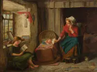 Peele, John Thomas (1822 Peterborough - 1897 Londres, peintre anglais de genre et de portraits)
