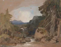 Schirmer, Johann Wilhelm (1807 Jülich - 1863 Karlsruhe, Schüler und später Professor der KA Düsseldorf, Leiter der Kunstschule in Karlsruhe, bedeutender Landschaftsmaler, Radierer und Lithograph), zugeschrieben,