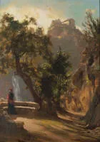 Wrage, Joachim Hinrich (1843 Hitzhusen -1912 Gremsmühlen, deutscher Landschaftsmaler und Grafiker, Vertreter der Pleinairmalerei und des norddeutschen Realismus, Wegbereiter des Impressionismus),