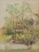 Berke, Hubert (Buer 1908 - 1979 Cologne, études à l'Académie des arts de Königsberg et Düsseldorf auprès de Paul Klee, professeur à la TH Aachen)