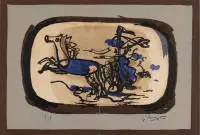 Braque, Georges (1881 Argenteuil - 1963 Paris, études à l'Académie Humbert auprès de Marie Laurencin et Francis Picabia, peintre, graphiste et sculpteur français)