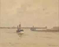 Hambüchen, Georg (1901 Düsseldorf - 1971 Düsseldorf, syn Wilhelma Hambüchena, žák KGS a KA Düsseldorf, rád maloval pobřeží Holandska a Flander a krajiny na Dolním Rýně),