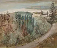 Kamps, Heinrich (Krefeld 1896 - 1954 Düsseldorf, élève de l'école des arts appliqués de Krefeld et Hambourg, d'abord influencé par l'expressionnisme, puis style néo-objectif ou composition linéaire et plane, directeur de l'école d'État des beaux-arts de Berlin,...