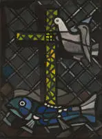 Kamps, Heinrich (Krefeld 1896 - 1954 Düsseldorf, élève de l'école des arts appliqués de Krefeld et Hambourg, d'abord influencé par l'expressionnisme, puis style néo-objectif ou composition linéaire et plane, directeur de l'école d'État des beaux-arts de Berlin,...