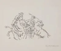 Kokoschka, Oskar (Pöchlarn 1886 - 1980 Montreux, Studium an der Kunstgewerbeschule des Österreichischen Museums für Kunst und Industrie Wien, Maler, Grafiker und Dichter),