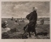Liebermann, Max (Berlin 1847 - 1935 Berlin, Schüler von Steffeck und Studium an der KA Weimar, einer der bedeutendsten Vertreter des deutschen Naturalismus, Realismus und Impressionismus) und Börner, Franz August (1861 Breslau - 1929 ebenda),