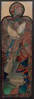 Meistermann, Georg (Solingen 1911 - 1990 Cologne, études à l'Académie des Beaux-Arts de Düsseldorf auprès de Werner Heuser, Heinrich Nauen et Ewald Mataré, peintre, dessinateur et graphiste allemand, créa de nombreux vitraux),