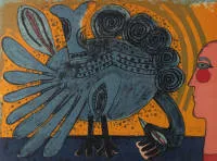 Corneille (Lüttich 1922 - 2010 Auvers-sur-Oise, eigentlich Corneille Guillaume van Berverloo, studierte in Lüttich, in Paris tätiger Künstler),