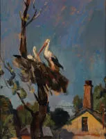 Lednev, Valery (geb. 1940 in Avdotyino, beschouwd als een bepalende figuur in de hedendaagse Russische kunstscene, draagt de titel Volkskunstenaar van de Russische Federatie),