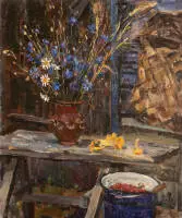 Lednev, Valery (né en 1940 à Avdotyino, figure marquante de l'art russe contemporain, Artiste du peuple de la Fédération de Russie)