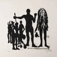 Penck, A.R. (Dresde 1939 - 2017 Zurich, important artiste contemporain et père des Nouveaux Fauves)