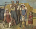 Johannes Beutner "Nach der Feldarbeit". 1953.
